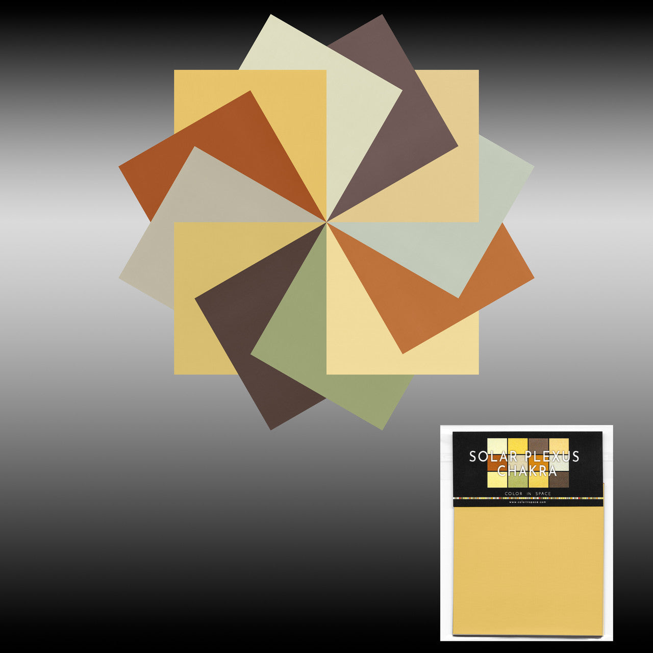 Solar Plexus Chakra Paint Color Palette