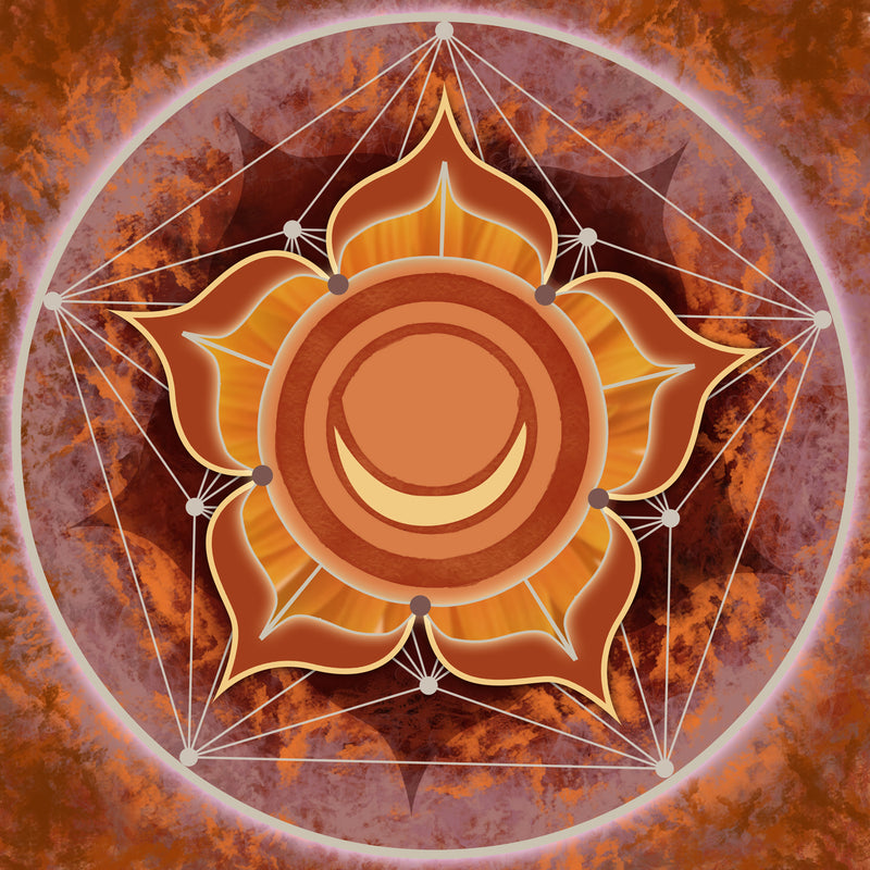 Sacral Chakra Stretched Canvas Print
