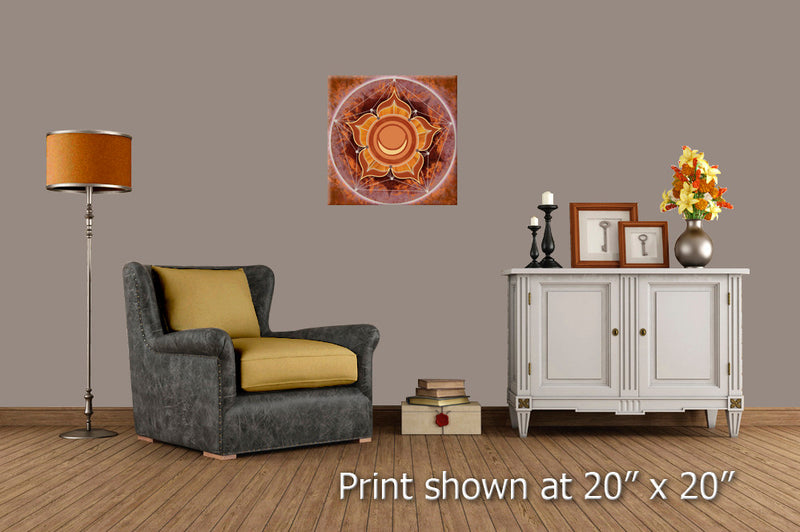 Color in Space 2nd Chakra Print