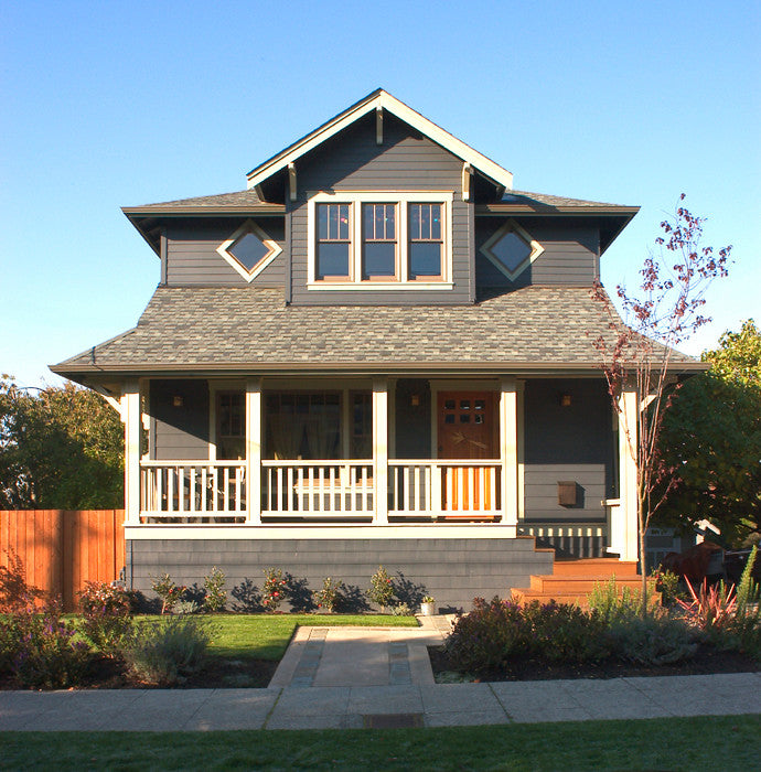 Exterior Paint Color Design: Arts & Crafts Single Gable