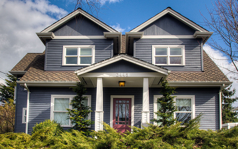 Exterior Paint Color Design: Classic Grey Colonial