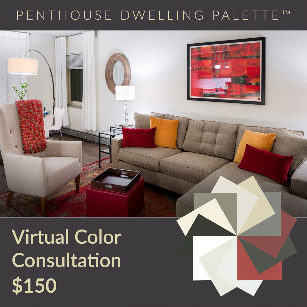 Penthouse Dwelling Paint Color Palette Consultation