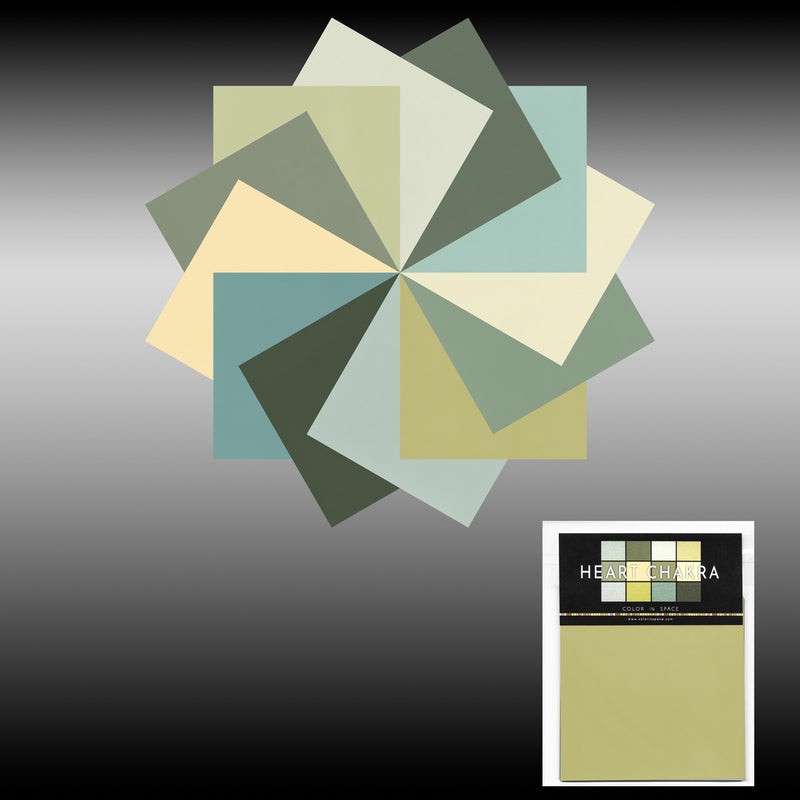 Color in Space Heart Chakra Palette in Benjamin Moore Paint Colors