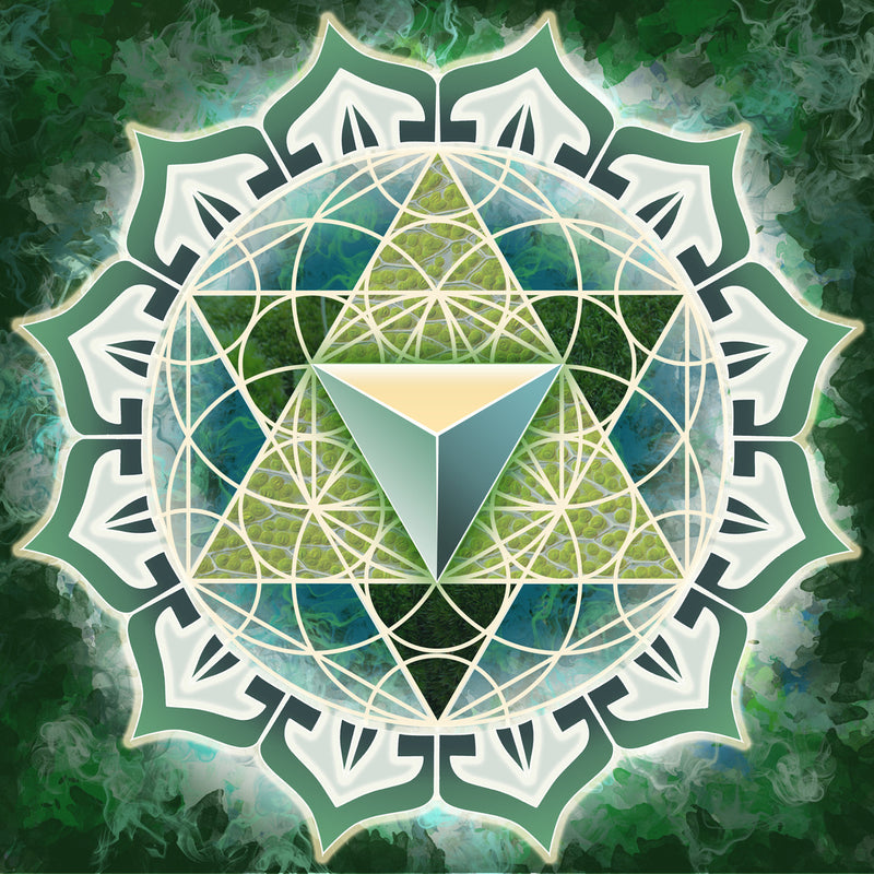 Color in Space Heart Chakra