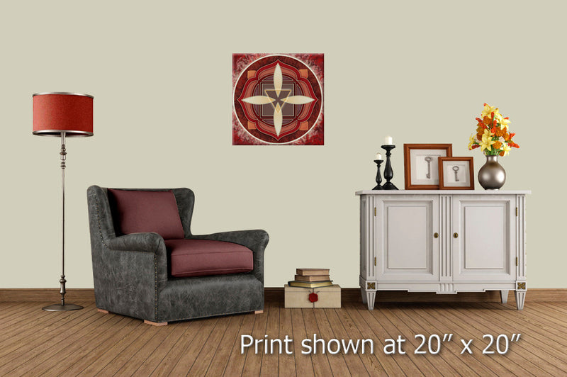 Color in Space Stretched Canvas Print in Benjamin Moore Paint Colors in living room