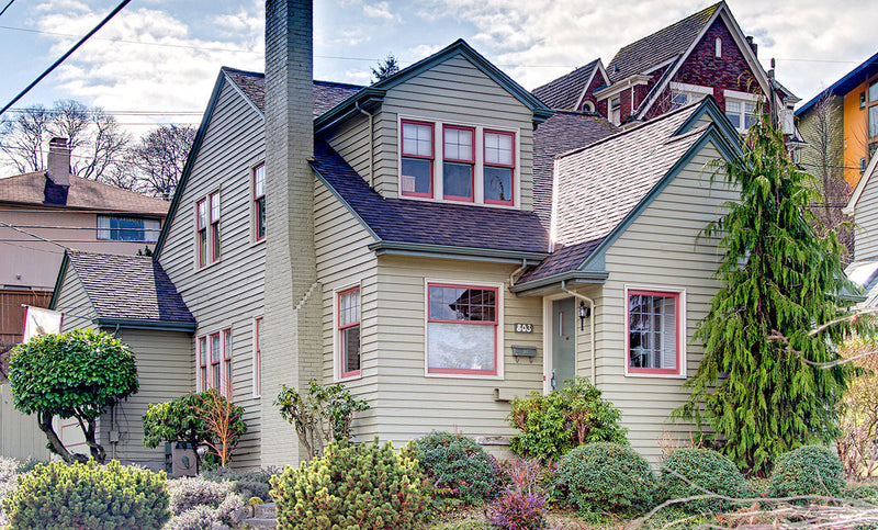 Exterior Paint Color Design: Sage With Dormer