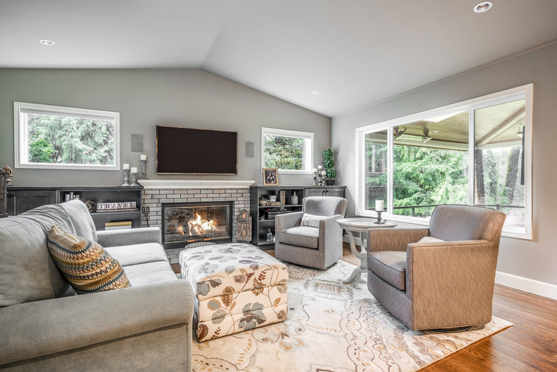 Color in Space Waterfall Palette in family room