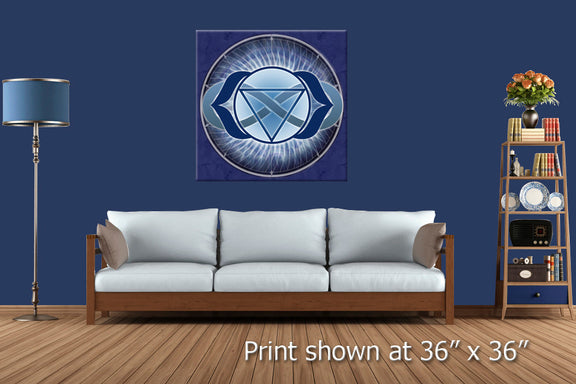 3rd Eye Chakra Art from Color in Space