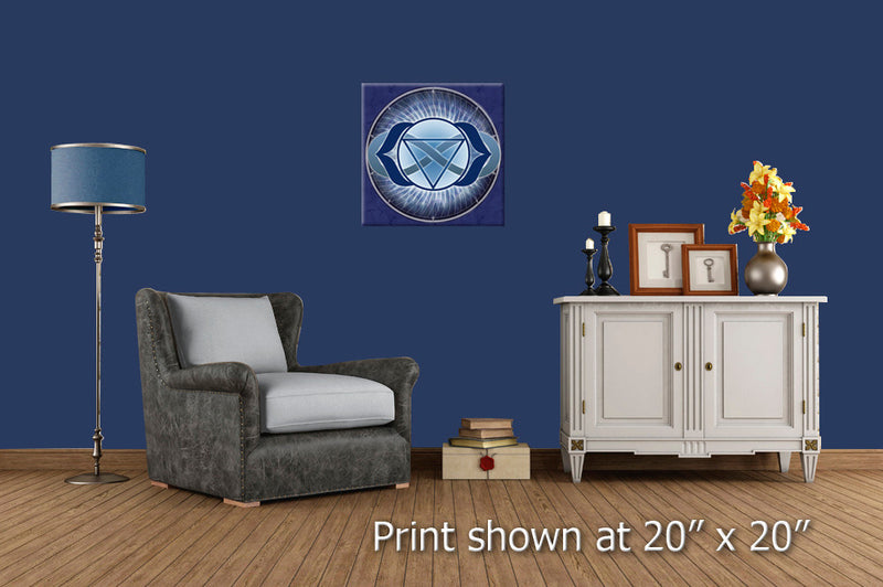 3rd Eye Chakra Stretched Canvas Print in Benjamin Moore Paint Colors