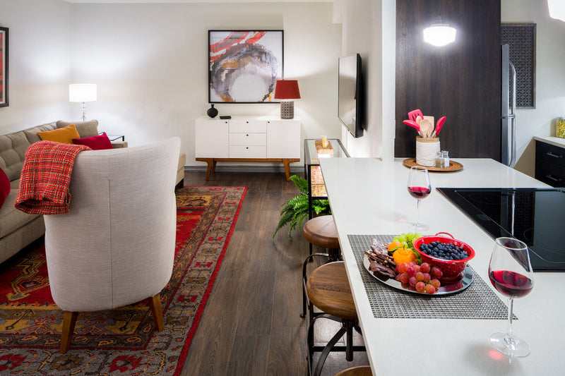 Color in Space Penthouse Color Palette™ in Benjamin Moore Paint colors breakfast bar