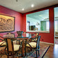 Color in Space Root Chakra Red Color Palette in Benjamin Moore Paint Colors in dining room