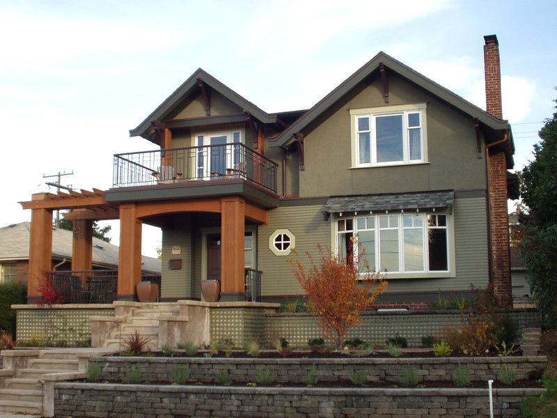 Exterior Paint Color Design: Craftsman Double Gable